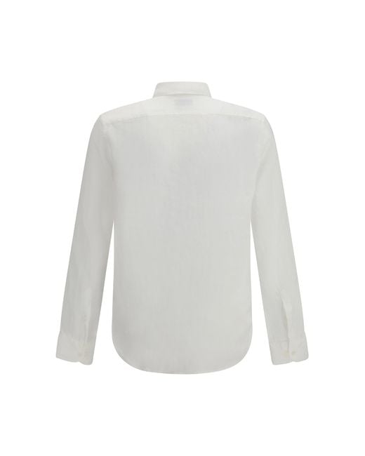 Brooksfield Linen Shirt Offwhite for men
