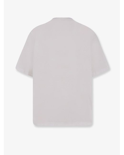 Hevò White Mulino Cotton T-Shirt for men