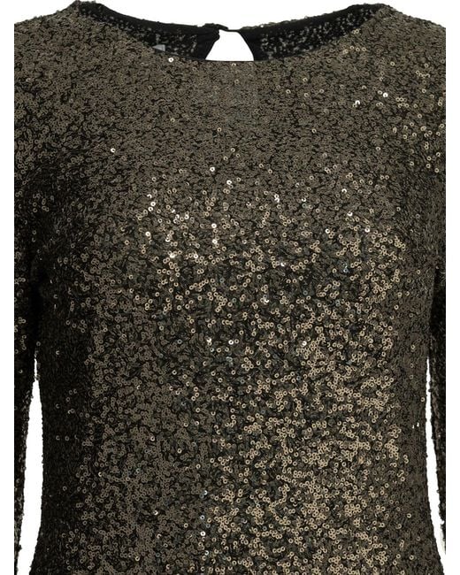 Semler Black Short Dress With Sequins