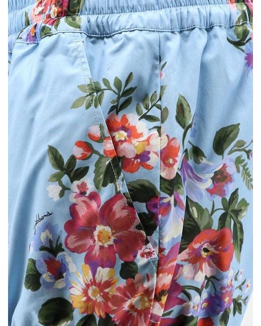 Dolce & Gabbana White Dolce & Gabbana Poplin Culottes With Flower Print