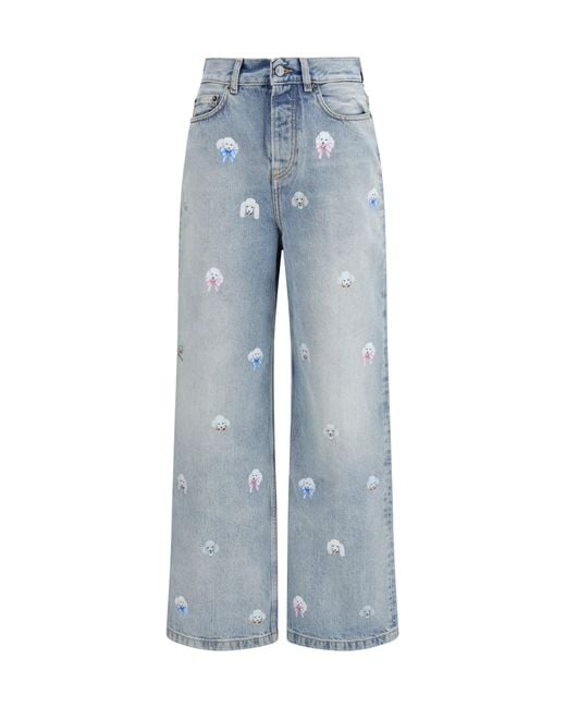 Fiorucci Blue Jeans Poodle-Print
