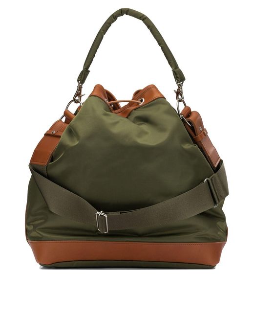 PORTER-YOSHIDA &amp; CO Green Porter-Yoshida & Co String Medium Shoulder Bag for men