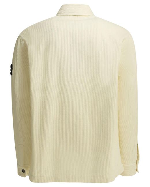 Stone Island Natural Corduroy 800 Overshirt Jacket for men