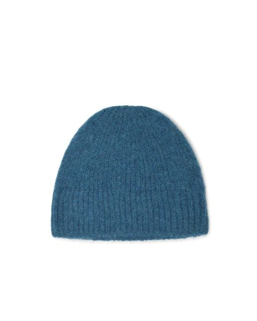 Dries Van Noten Blue 'Moss' Alpaca Blend Beanie for men