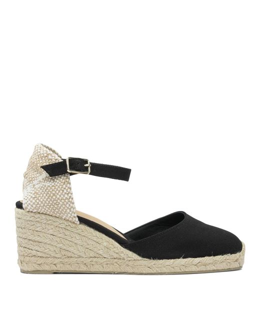Castaner Black "Carol 70Mm" High Espadrilles