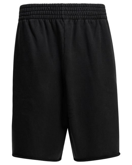 Men's Black Cotton Shorts