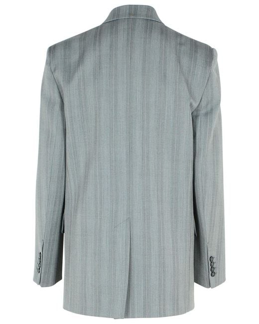Sportmax Gray 'Merlot' Virgin Wool Blend Blazer