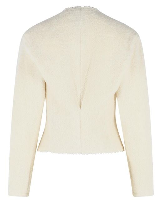 Isabel Marant Natural 'Suna' Ivory Virgin Wool Blend Jacket