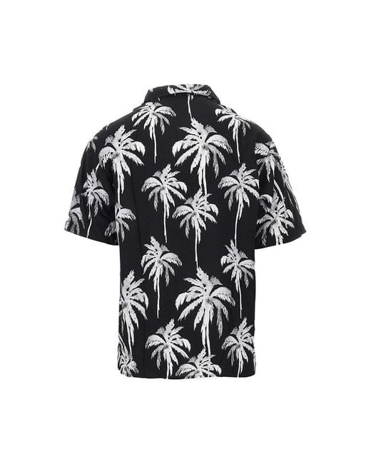 Mauna Kea Black Printed Viscose Shirt for men