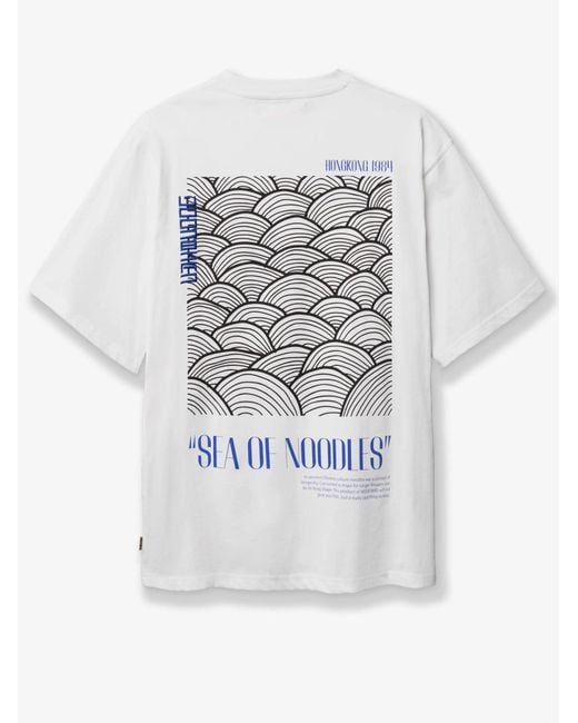 Woodbird White Cotton T-Shirt for men