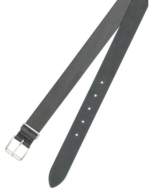 Andersons Black Leather Belt for men