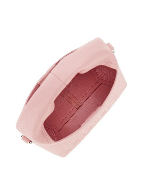 Marc Jacobs Pink Grained Leather Micro 'The Sack' Bag
