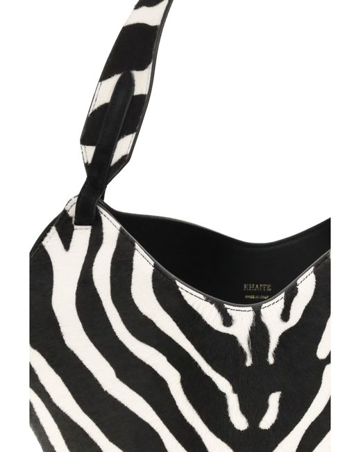 Khaite Black Lotus Shoulder Bag
