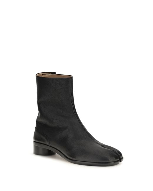 Margiela Black Tabi Ankle Boots for men