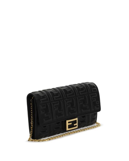 Fendi Black Chain Wallet
