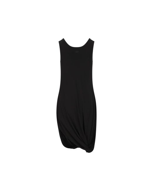 Loewe Black Draped Sleeveless Dress