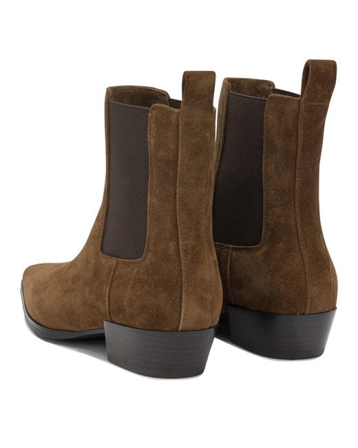 Strategia Brown Suede Leather Boots