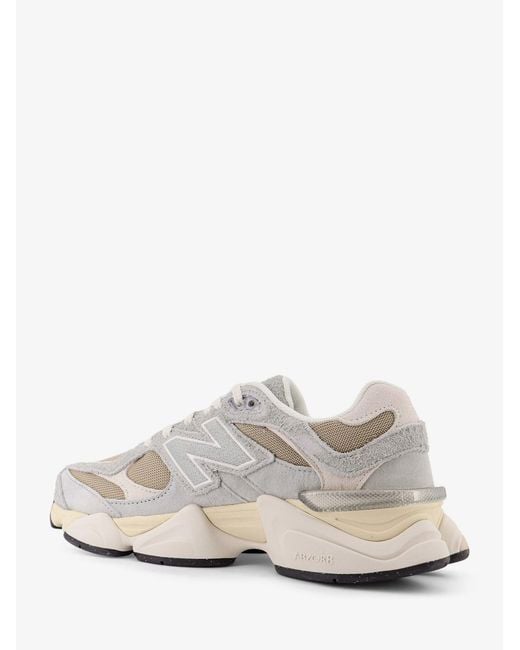 New Balance White Mesh And Suede 9060 Sneakers for men