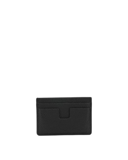 Tom Ford White T Line Card Holder for men