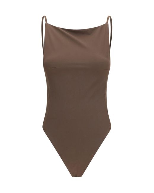 Women's Brown Sole One-Piece Swimsuit