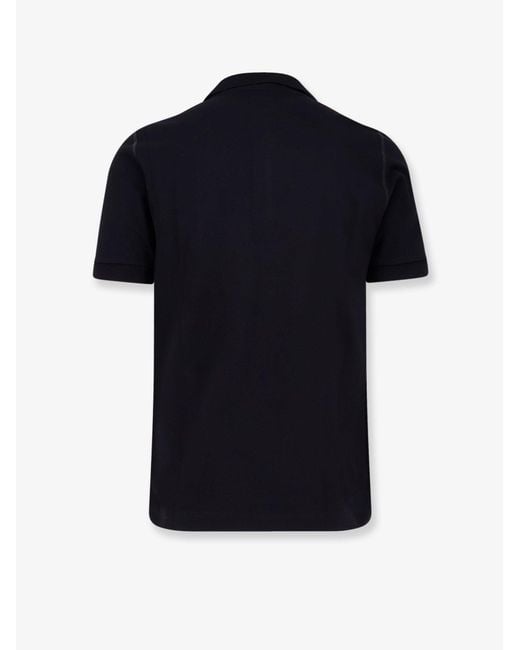 Dolce & Gabbana Black Cotton Polo Shirt for men