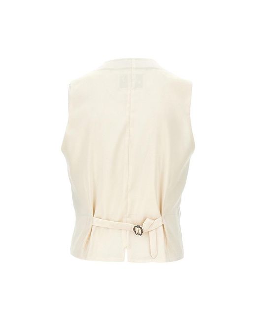 BRERAS Milano Natural Double-Breasted Tailored Vest for men