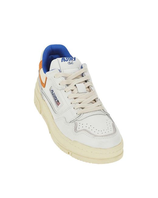 Autry Blue Clc Low Leather Sneakers for men
