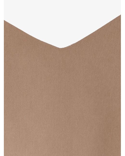 Max Mara Brown Silk Munghia Top