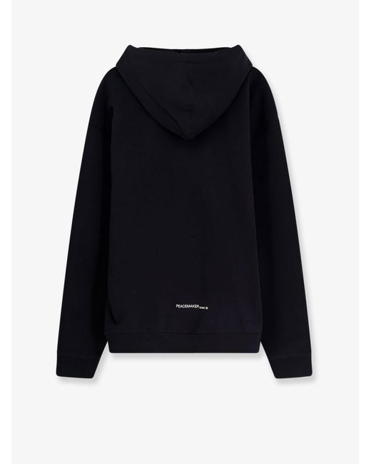 Oamc Peacemaker Black Cotton Sweatshirt for men