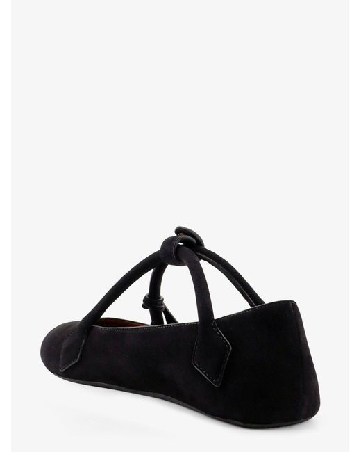 Alaïa Black Le Teckel Suede Ballet Flats
