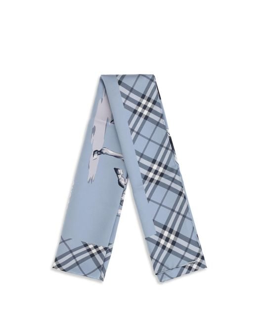 Burberry Blue Archive Knight Scarf for men