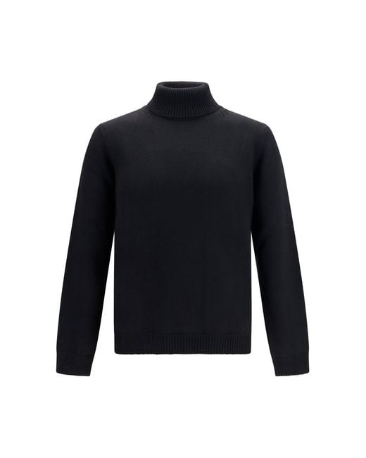 Roberto Collina Blue Turtleneck Wool Sweater for men