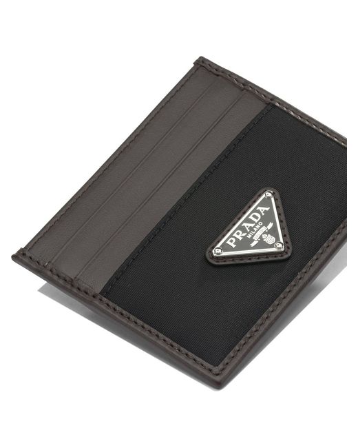 Prada White Speedrock Cards Holder for men