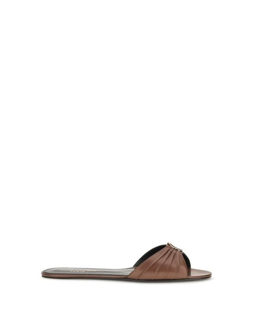 Saint Laurent Brown Babylone Mules Aesthetic
