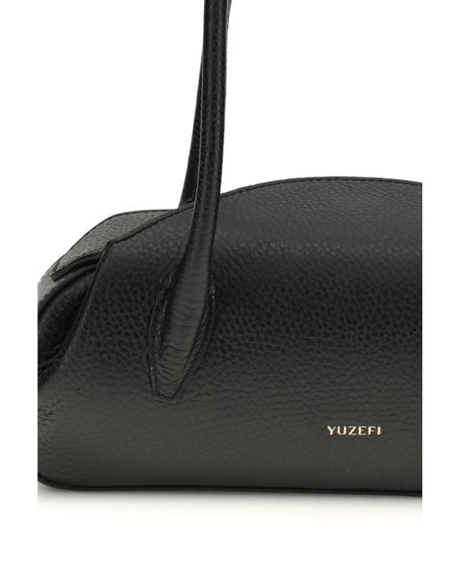Yuzefi Black Oyster Mini Shoulder Bag