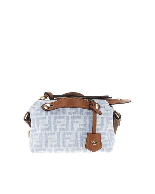 Fendi Blue Ff Denim Mini 'By The Way Soft' Bag