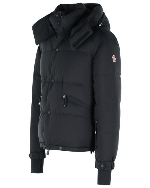 Moncler Black 'Coraia' Polyamide Hooded Ski Jacket for men