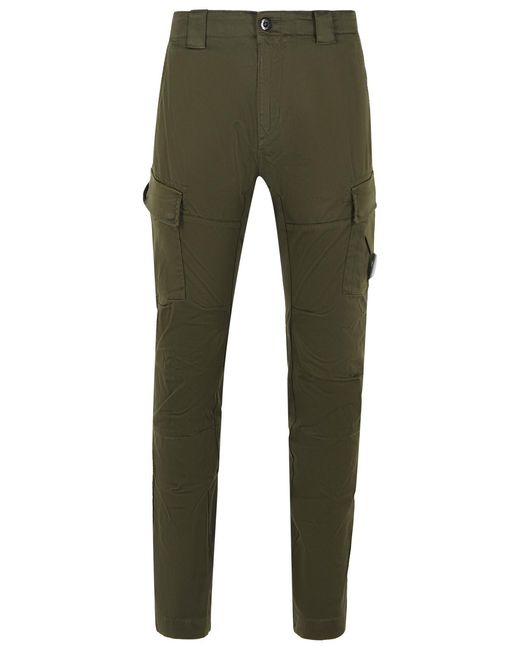 C P Company Green Dark Cotton Pants for men