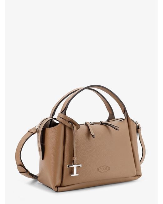 Tod's Brown Apa Leather Crossbody Bag