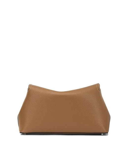 Totême  Natural T-Lock Clutch Bag