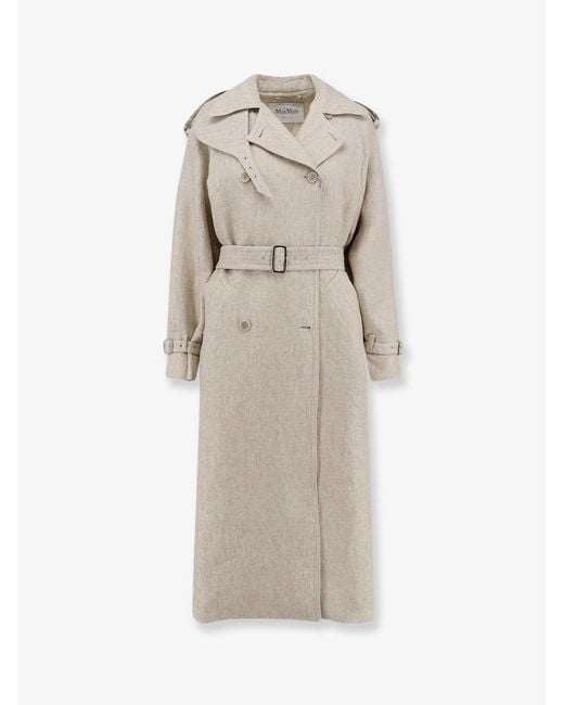 Max Mara Natural Coats Lino