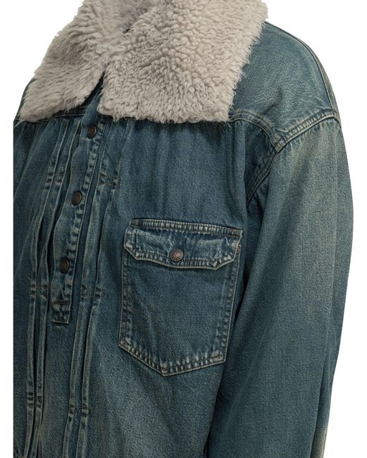 Kapital Gray 1St Jkt Anorak Denim Jacket for men