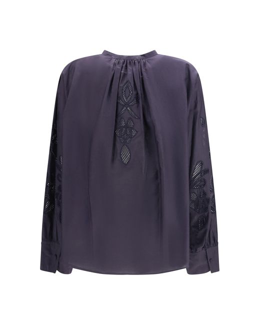 Forte_forte Blue Forte_Forte Embroderied Cotton Shirt