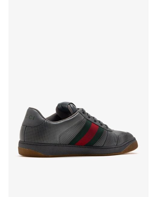 Gucci Black Screener Sneakers for men