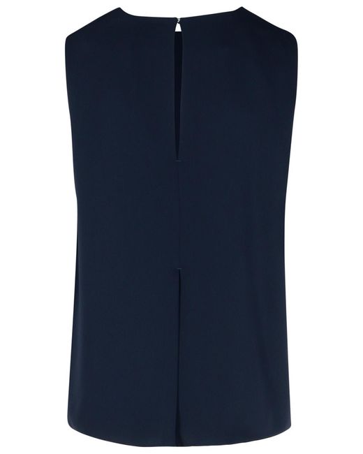 P.A.R.O.S.H. Blue Polyester Blouse