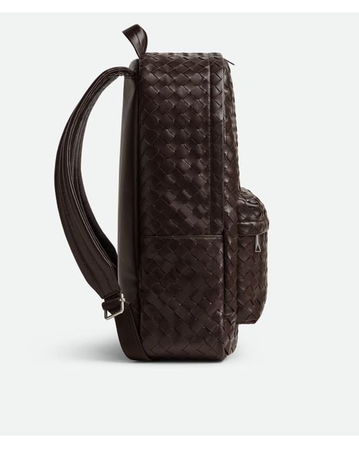 Bottega Veneta Black Intrecciato Backpack for men