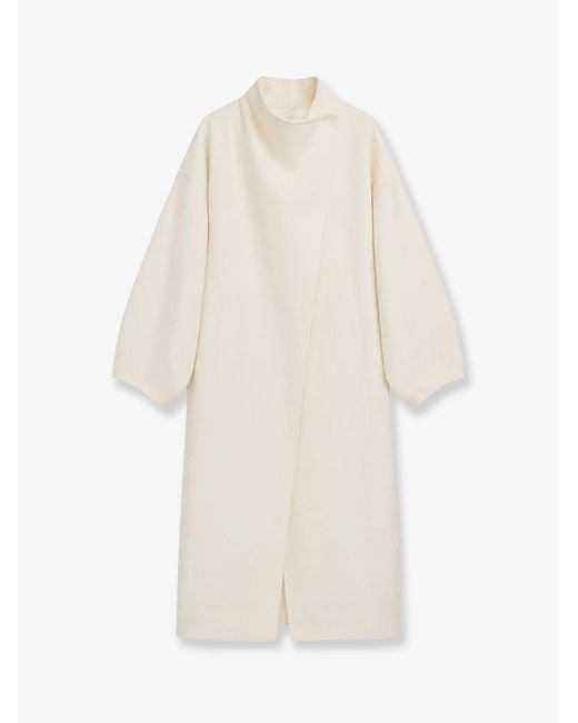 Frankie Shop White Leroy Wool Blend Coat
