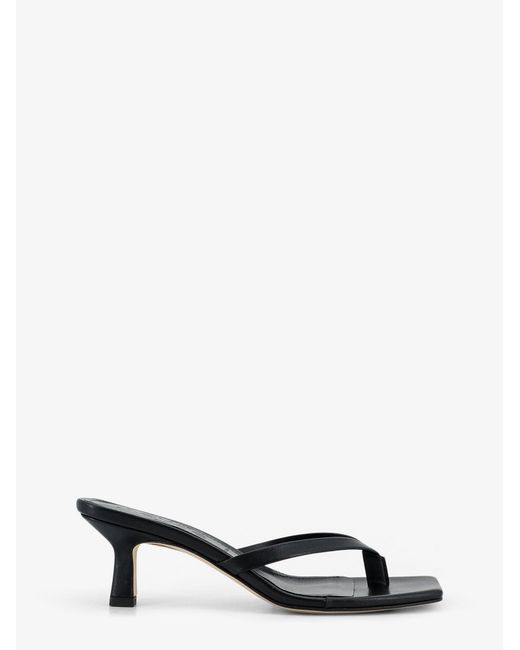 Aeyde White Wilma Leather Sandals