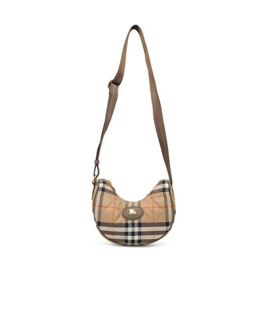 Burberry White 'Horseshoe' Crossbody Bag