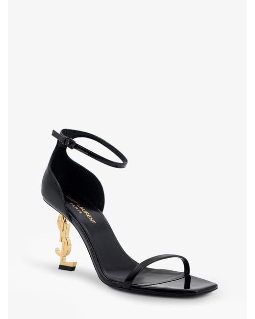 Saint Laurent White Opyum Sandals
